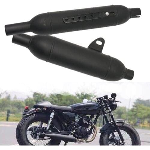 35mm/44mm Universal Motorcycle Exhaust Muffler Pipe Modified Tail System For CG125 GN125 cb400ss sr400 Retro Cafe racer
