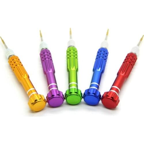 100pcs/lot 5 in 1 Multifunctional torx hex slotted screwdriver set Precision Magnetic bits set for Apple PC Watch Mobile Phone