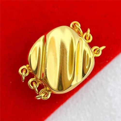 Wholesale DIY Natural Stones Beads Jewelry Making Accessories Silver/Gold/Rose Gold Metal Connector Clasps Findings