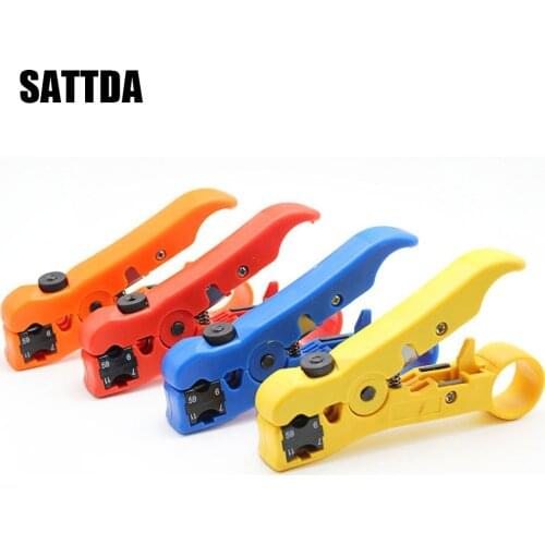 Portable Coaxial cable Stripping Wire Stripper Knife Crimper Pliers Wire Cutter Cut Line Pocket Multitool Stripping pliers