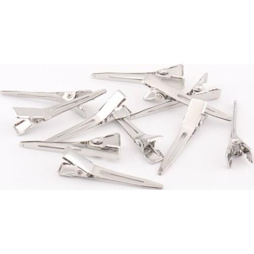 Blank Hair Clips 45mm Wholesale clips metal hair clip blanks flat barrette clips alligator clips Hair Accessor