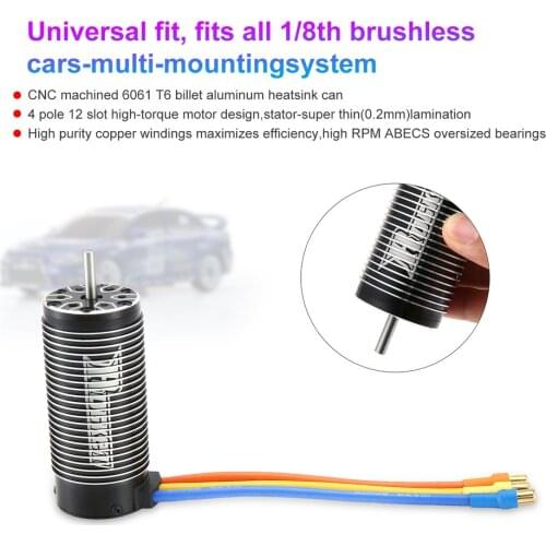 Rocket 4092 4082 1550KV 1650KV 1420KV 1720KV Brushless Sensorless Motor Motor for 1/8 RC Drift Racing Monster Truck Off Road Car