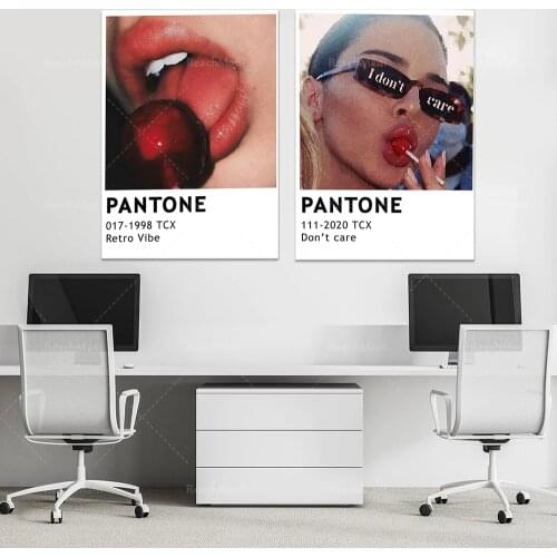 Pantone Retro Vibe poster, retro print, Pantone fashion print, beautiful poster, Vibe poster, red decorative wall home unique po