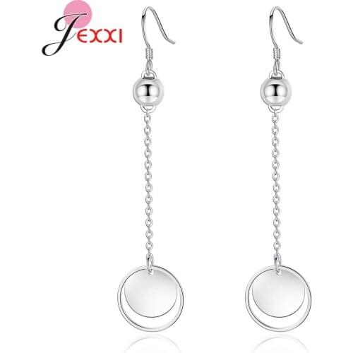 Drop Shipping Korean Style Female Fashion Jewelry Original 925 Sterling Silver Earrings For Women Wedding Dating Party Dance