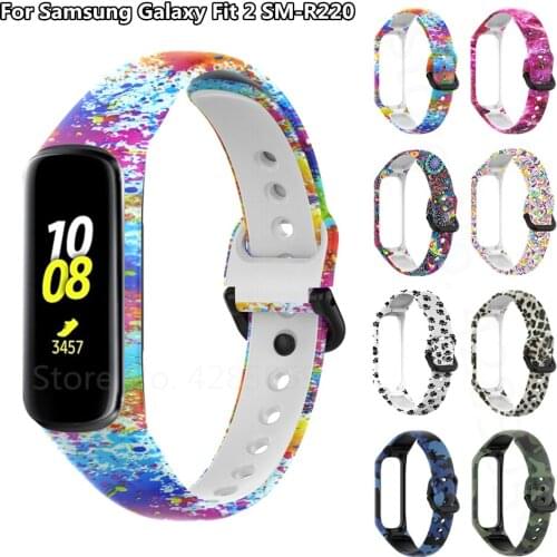 Silicone Strap Replacement Watch Band For Samsung Galaxy Fit 2 SM-R220 Wristband Bracelet Accessories For Samsung Galaxy Fit2