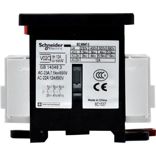 Load switch isolating switch 3P V02C 12A 690VAC cabinet operating handle bottom plate installation operation