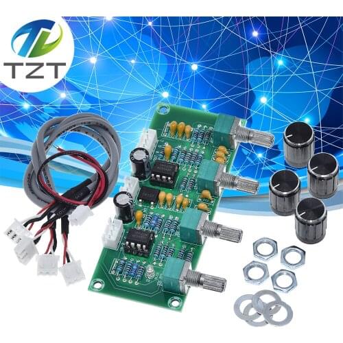 XH-A901 NE5532 Tone Board preamp Pre-amp With treble bass volume adjustment pre-amplifier Tone Controller For amplifier Board