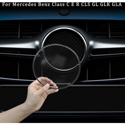 Front Grill Emblem Protective Cover For Mercedes Benz Class C E R CLS GL GLK GLA CLA X177 X156 W205 W212 W213 GLK200 260