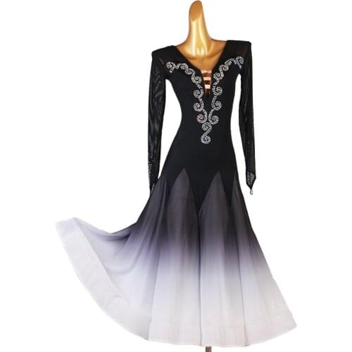 Women standard ballroom dance dresses ballroom dance clothing standard competition dance dress waltz foxtrot dress kids