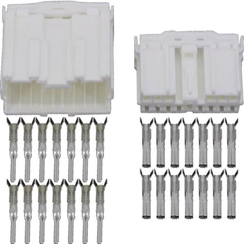 14 Pin white plastic hood plastic car connector with terminal DJ7142Y-2-11/21 14P car connector