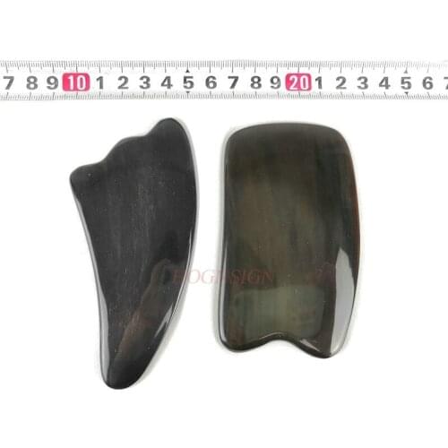 2pcs gua sha massage tool White buffalo horn scraping plate scraping plate massage plate facial scraping plate