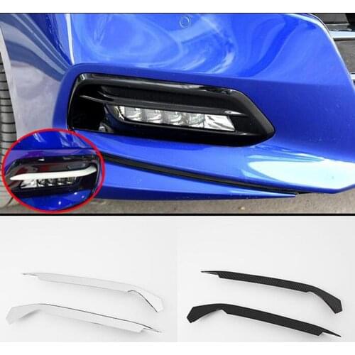 2Pcs/set Car Front Fog Light Lamp Eyebrow Eyelid Strips Trim Cover Styling For Honda Accord 10th 2018 Auto Accessories