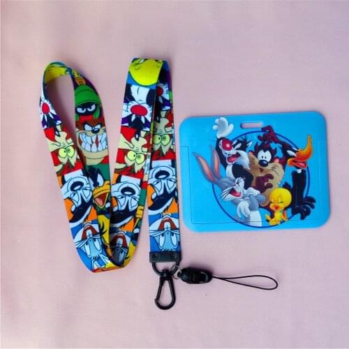 2021 Cute Horizontal Slide Lanyard Student Women Travel Bank Bus Business Name Card Cover Badge Drop Shipping