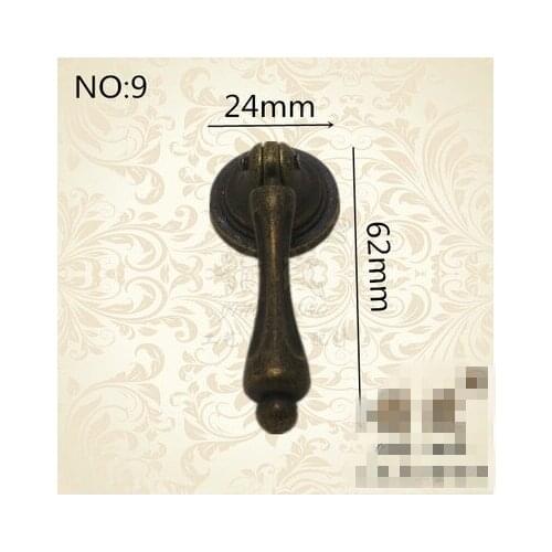 A1 Zinc alloy European Garden single hole copper zinc alloy handle antique wardrobe cabinet door door handle style