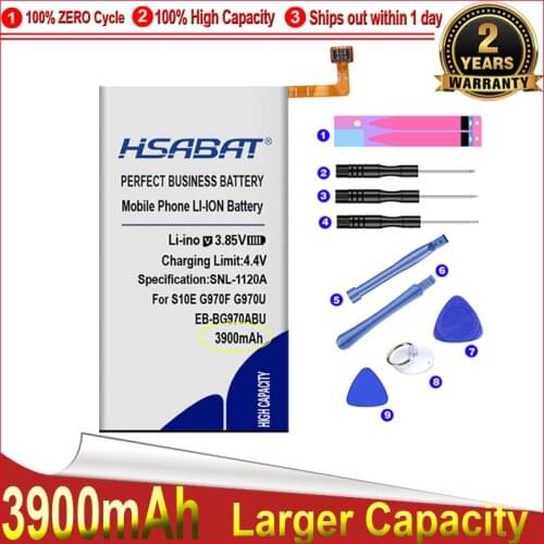 HSABAT 0 Cycle 3900mAh EB-BG970ABU Battery for Samsung Galaxy S10e S10E S10 E S10 SM-G970F/DS SM-G970F SM-G970U SM-G970W G9700
