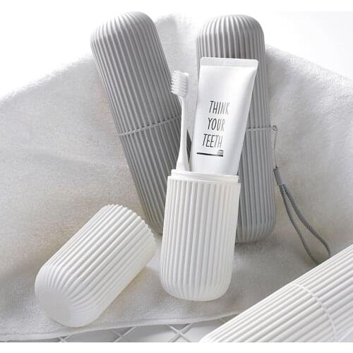 Toothbrush Holder With cover Plastic Toothbrush Toothpaste Storage Box Portable Travel Camping Cover Home Health Organizer Case