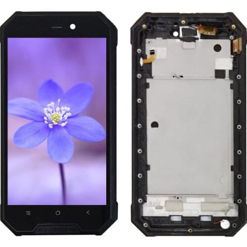 For BlackView BV4000 LCD Display Touch Screen +Frame 4.7'' Assembly Repair Parts for BV4000 Pro Mobile Phone Accessories