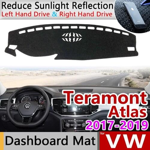 For VW Volkswagen Teramont Atlas 2017 2018 2019 Anti-Slip Mat Dashboard Cover Pad Sunshade Dashmat Anti-uv Carpet Accessories