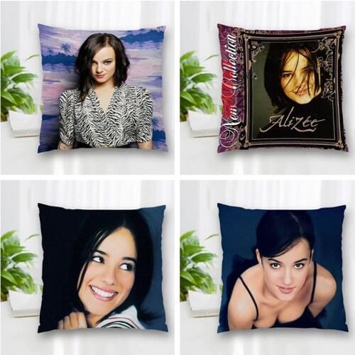 Hot Sale Custom Alizee Square Pillowcase Zipper Double-Sided Pillowcase Living Room Bedroom Multi-Size 35x35cm 60x60cm