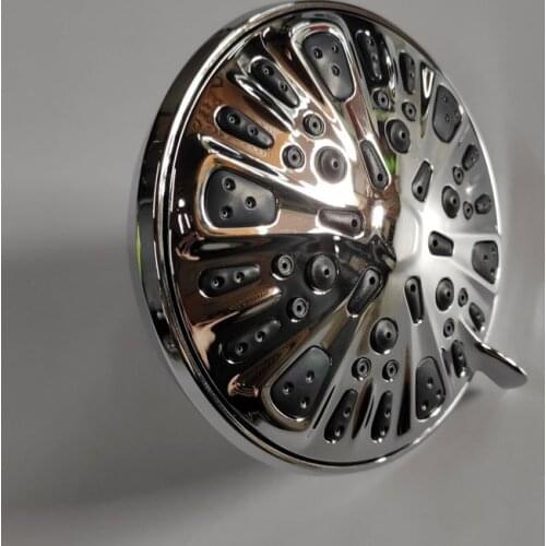 Hot Sale Shower Head Multi Function High Pressure Plating Adjustable Spray Supplies for Bathroom Silver