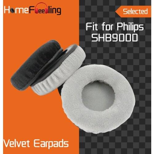 Homefeeling Earpads for Philips SHB9000 Headphones Earpad Cushions Covers Velvet Ear Pad Replacement