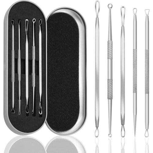 Blackhead Pimple Needles Remover Facial tools Kit Needles Acne Remover Deep Pore Clean Skin Extracto Care Stainless Steel Set