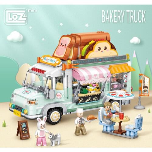 LOZ Technic Mini Building Blocks building blocks assembling toy puzzle adult girl mini puzzle plug assembling van car