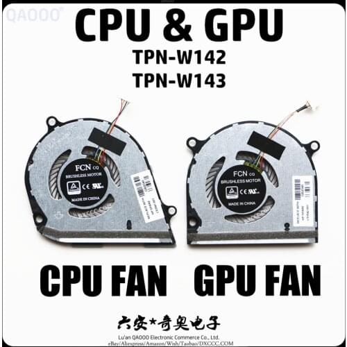 L53541-001 / L53542-001 FOR HP ENVY X360 15-DR 15-DR0004TX 15-DR0006TX 15-DR0010TX 15-DR1018TX TPN-W142 TPN-W143 CPU COOLING FAN