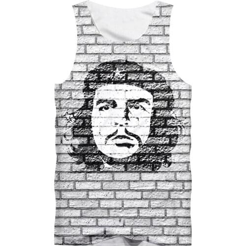 IFPD EU Size Hot Sell Fashion Men New Che Guevara Printed 3D Tank Tops Sleeveless Casual Shirts Cool Design Tops Vest Oversized
