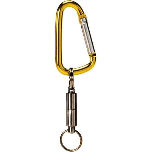 Magnetic Carabiner Magnetic Button Fishing Keychain Clip Snap Outdoor Fishing Camping Tool Supplies Hook Carabiner Buckle L K5M0