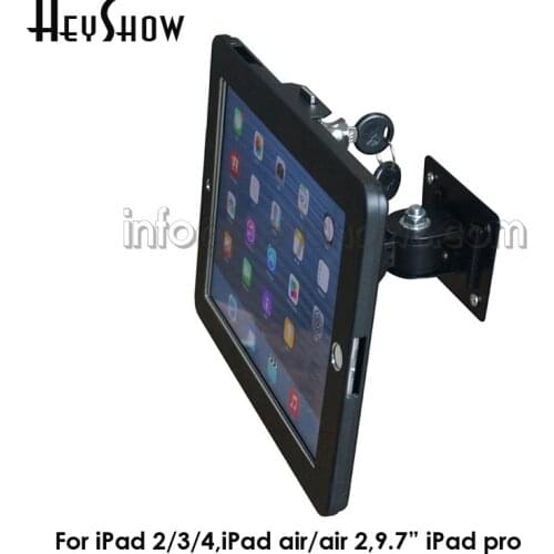Wall Mount Tablet Ipad Secure Lock Display Stand Bracket Kiosk Anti Theft Case Soporte De Bloqueo De Seguridad For Ipad 2 3 4Air
