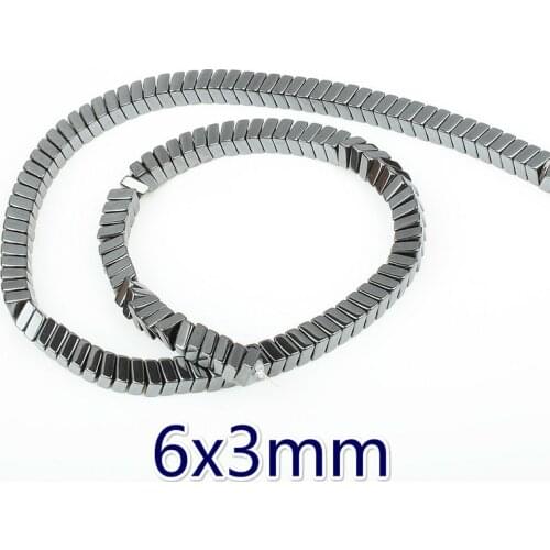 Natural Hematite Magnet Beads Vacuum Plating Trapezoid Hematite Beaded DIY Handmade Bracelet Necklace Accessories