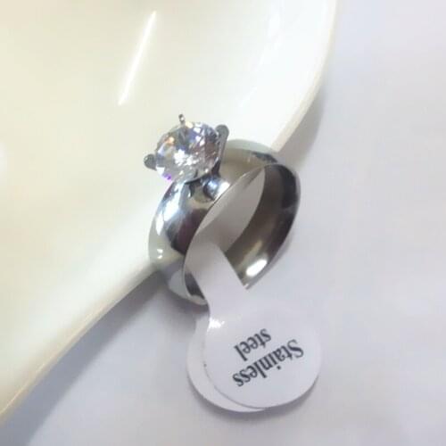 New fashion simple 2 colors rings Crystal ring wedding ring lady jewelry Wholesale Fashion Crystal Rings