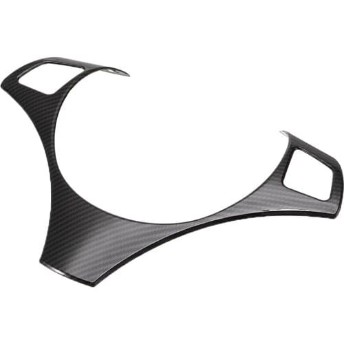 Carbon Fiber Style Steering Wheel Trim Frame Cover For BMW 3 Series E90 E92 E93 2005-2012 Car Accessories Decoration Sticker