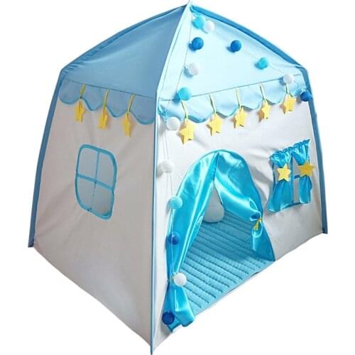 Children Indoor Outdoor Castle Play Tent baby princess game house Tipi boy girl oversized house folding game house for kids gift