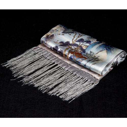 Silkzen Men's Long Scarves