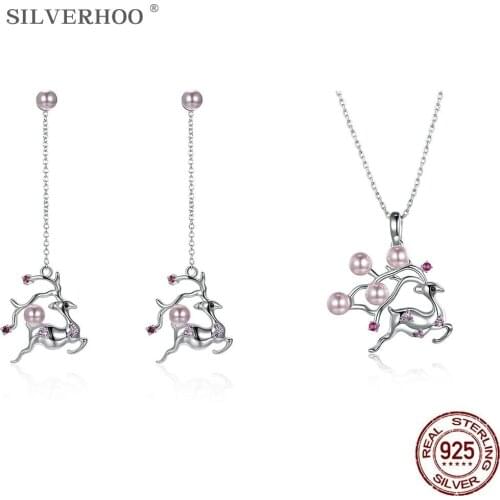 SILVERHOO Pearl Necklaces For Women