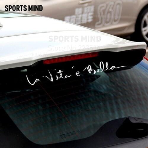 Sports Mind Car-Styling Life is beautiful Car Sticker For Ford Fiat Renault Citroen PEUGEOT MITSUBISHI TOYOTA car accessories