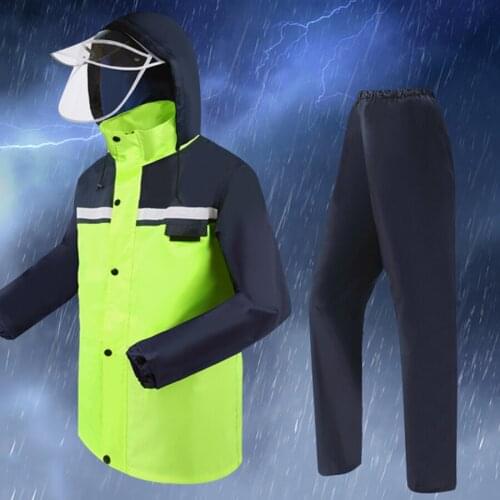 Outdoor Rain Coat Waterproof Men Overalls Motorcycle Bicycle Poncho Men Raincoat Women Camping Abrigos Pants Rain Suit R5C097