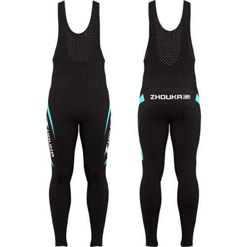 Zhouka Cycling Bib Tights with Seat Pad Mens Cycling Tight Trousers