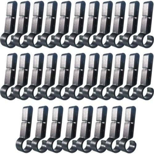 Helmet Clips for Head Light Lamp Hard Hat Light Clips,Hardhat Accessory,Easily Mount Hook for Helmet,Cap Strap 100 Pcs