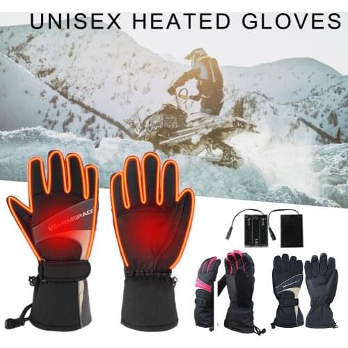 Winter Unisex Heated Glove USB Rechargeable Gloves Battery Powered Gloves For Motorcycle Skiing