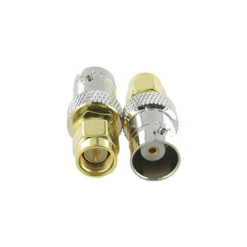 10PCS BNC Female Jack to SMA Male Plug RF Ccoaxial Adapter Connector