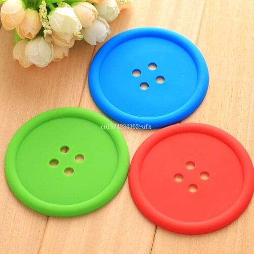 200 pcs Button cup pads tableware Cup Coasters Placemats cup mat dining table Coffee heat Resistant kitchen tool