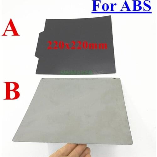 220x220mm A+B For ABS Magnetic Print Bed Tape with handle square Print Sticker Flex Plate Wanhao i3 Anet Creality 3D Printer