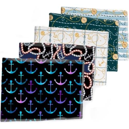 50*145CM Fabric Anchor Printed Polyester Cotton Twill Fabric Patchwor Printed