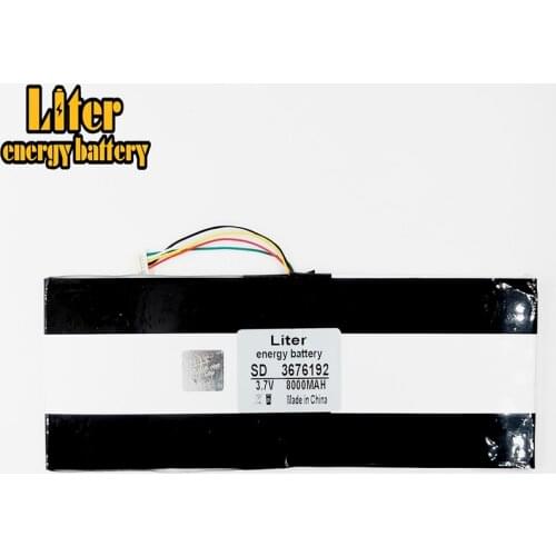 5 thread Tablet PC battery capacity 3676192 3.7V 8000MAH Universal Li-ion for tablet pc 9 inch 10 11