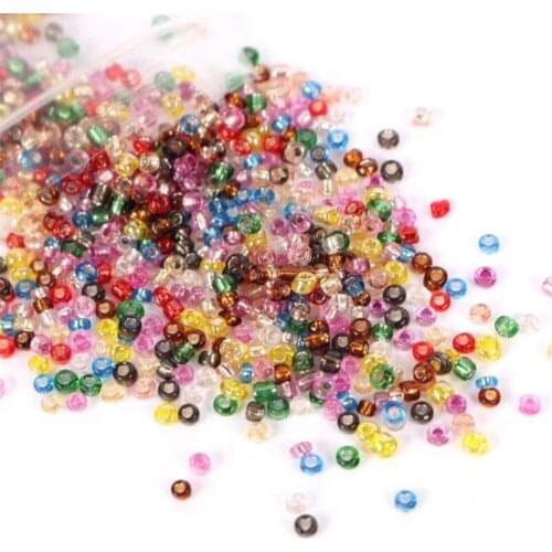 Czech Glass Seed Beads Bulk 2mm Craft Small Pony Jewelry Beads for DIY Craft Project Bracelet Necklace Jewelry Making