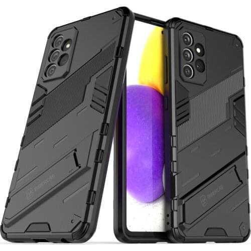 Phone Holder Case For Samsung Galaxy A72 Case Bumper Armor PC Full Cover For Samsung A72 Case For Samsung A72 SM-A725F SM-A725M