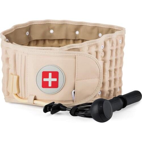 Back Decompression Belt Lumbar Support for Back Pain Relief Lower Back Traction Device for Women & Men One Size Fits 29-49 Waist